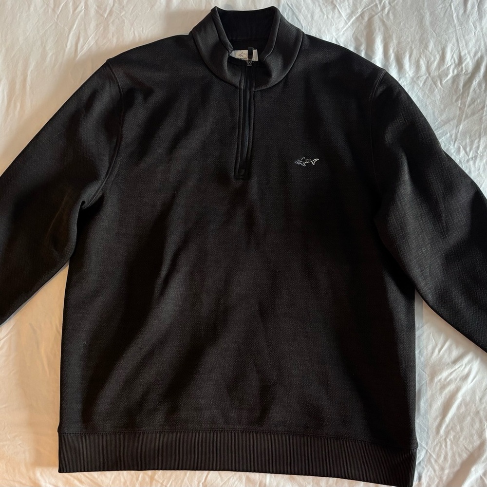 Greg Norman Collection Black Zip-Up Sweater